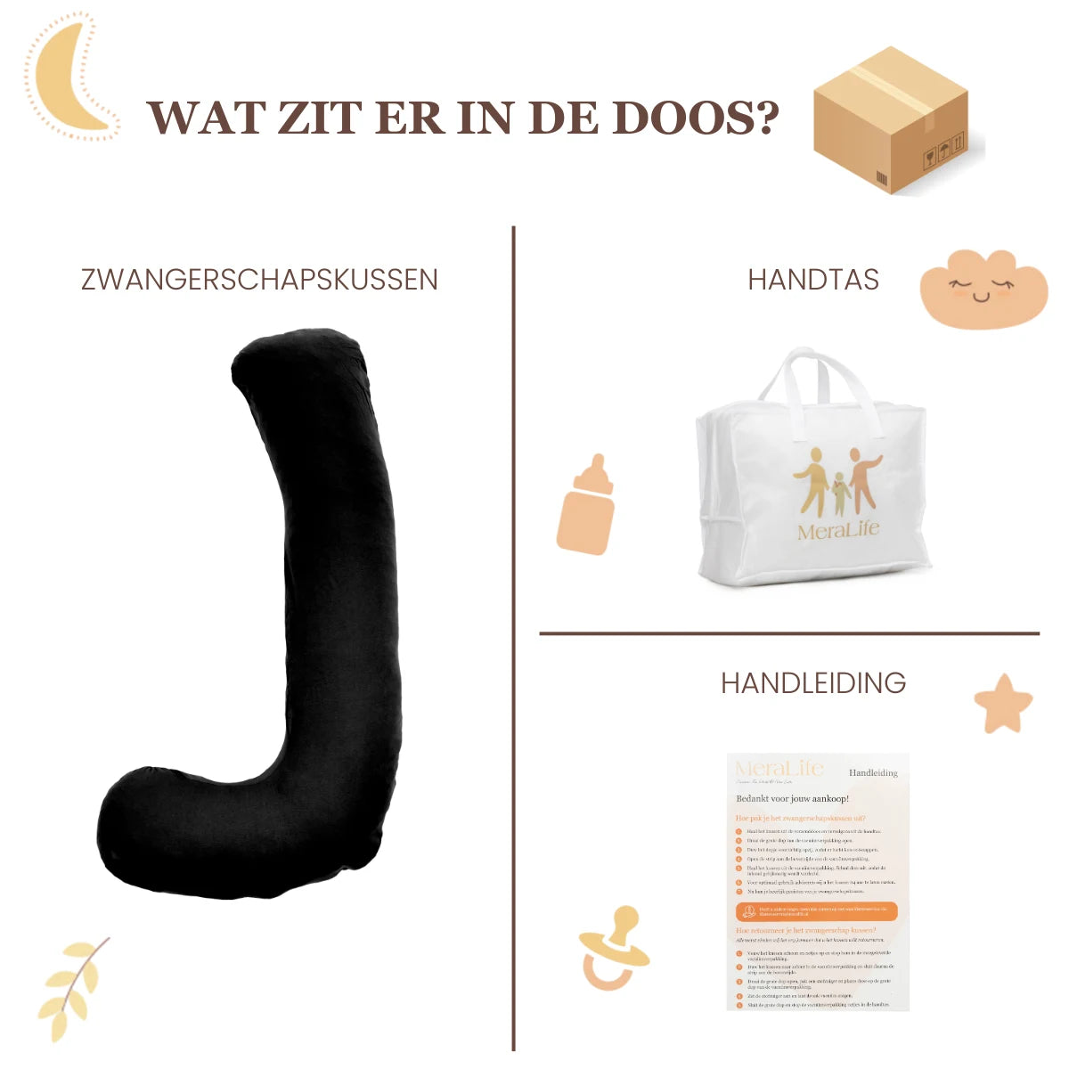Zwangerschapskussen J-Vorm
