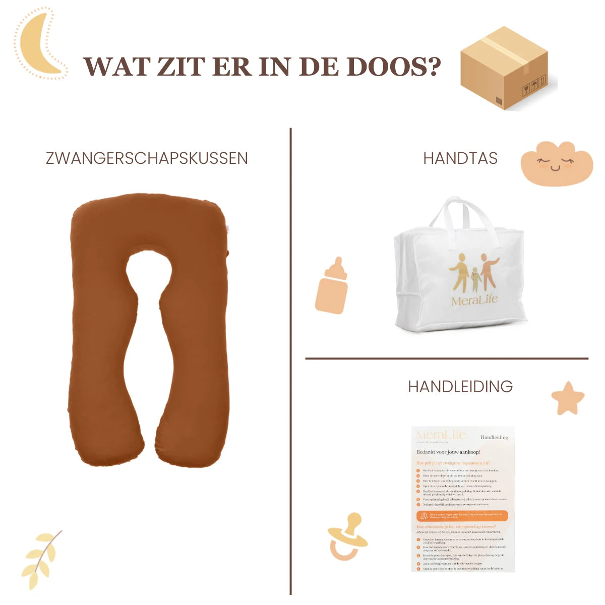 Zwangerschaps kussen U-Vorm