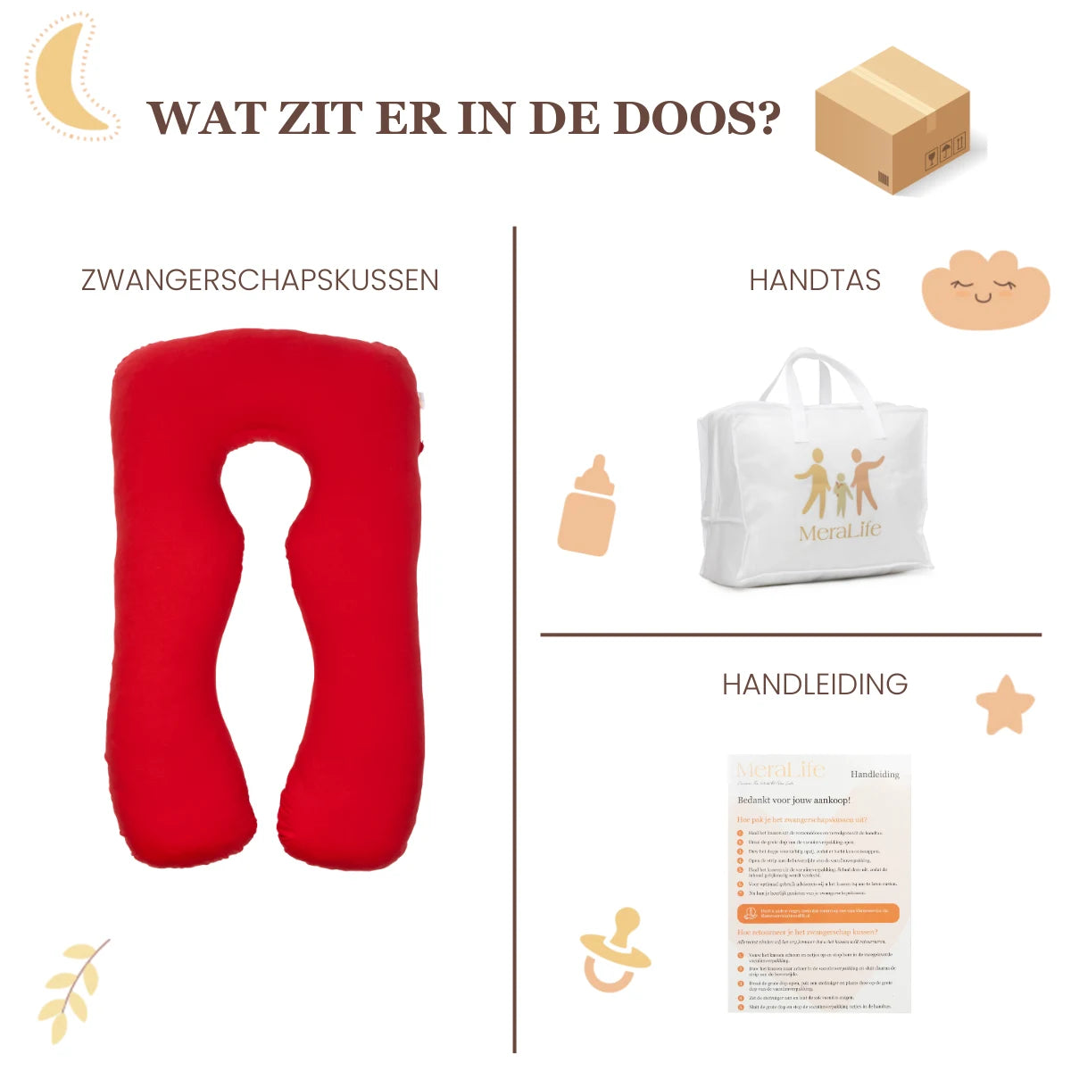 Zwangerschaps kussen U-Vorm