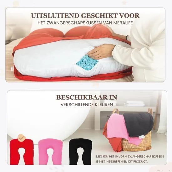 Zwangerschaps kussenhoes U-Vorm