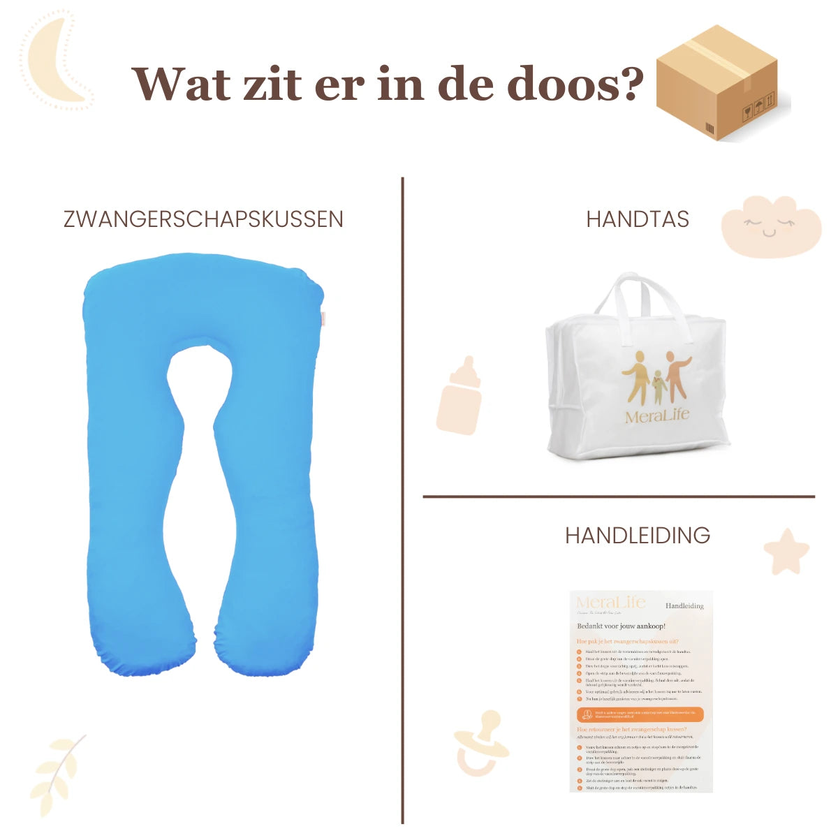 Zwangerschaps kussen U-Vorm