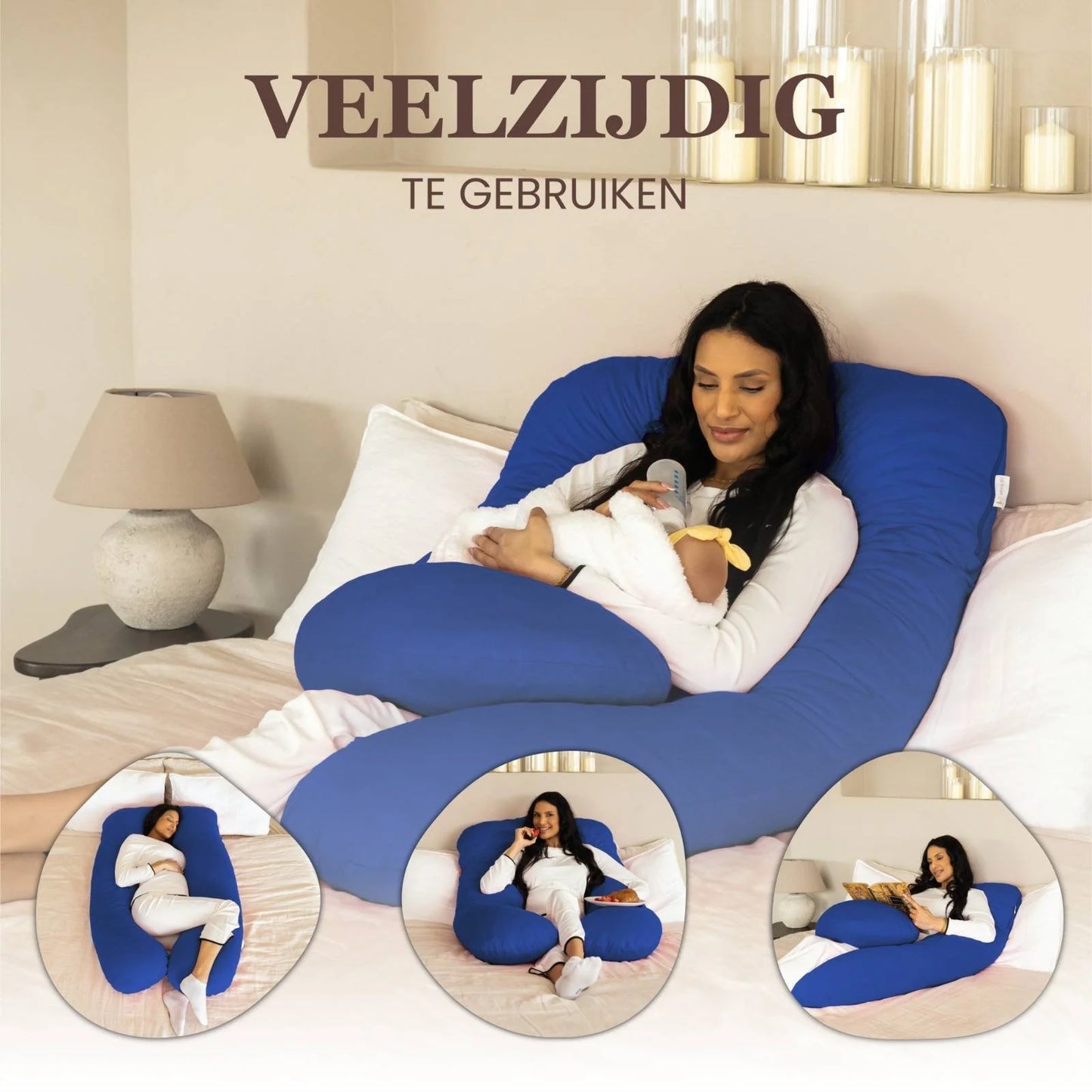 Zwangerschaps kussen U-Vorm