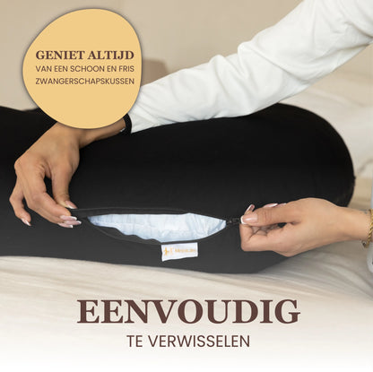Zwangerschaps     kussenhoes J-Vorm