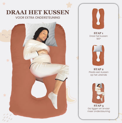 Zwangerschaps     kussen U-Vorm