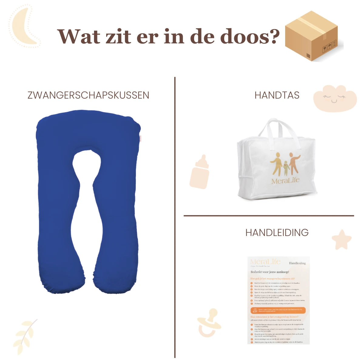 Zwangerschaps     kussen U-Vorm