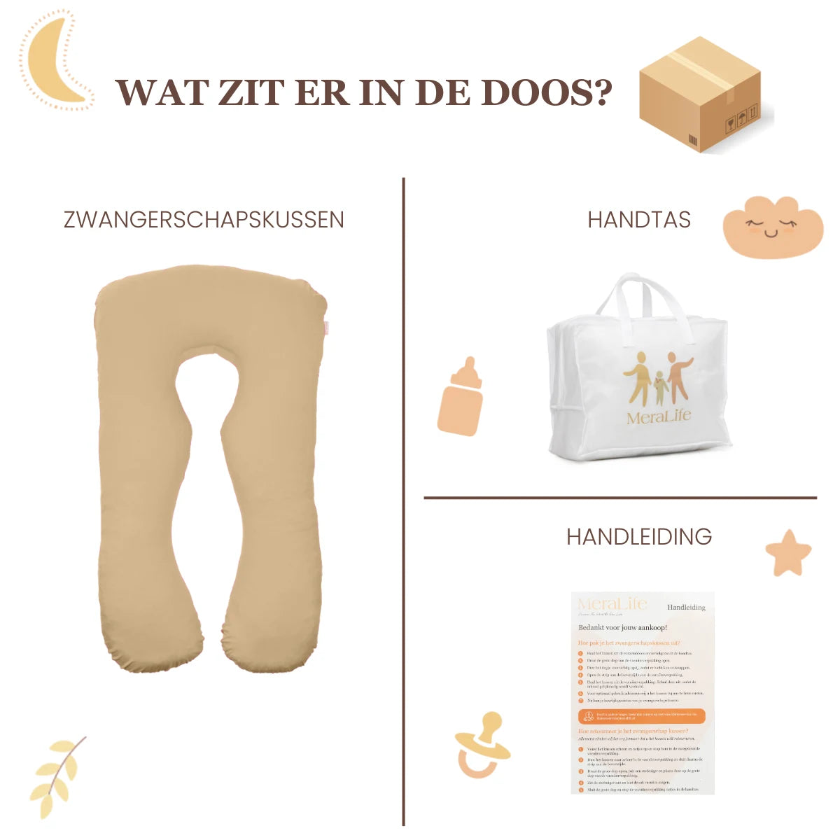 Zwangerschaps     kussen U-Vorm